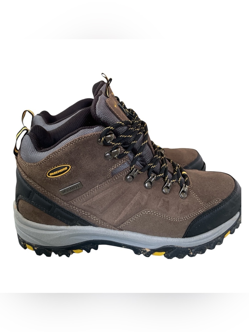 Skechers Men's Relment Pelmo Waterproof Hiking Boots Brown Size 10